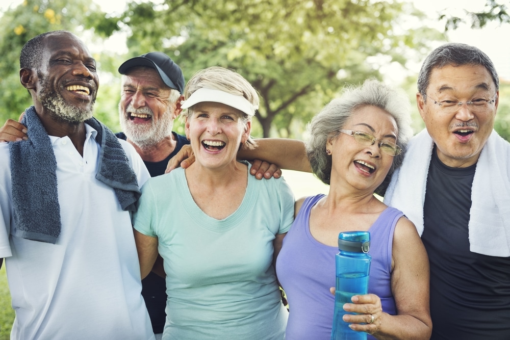 elderly active people